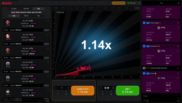 Aviator — игровой процесс, коэффициент x2.5